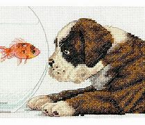 Dimensions Dog Bowl #70-65169 Counted Cross Stitch Kit